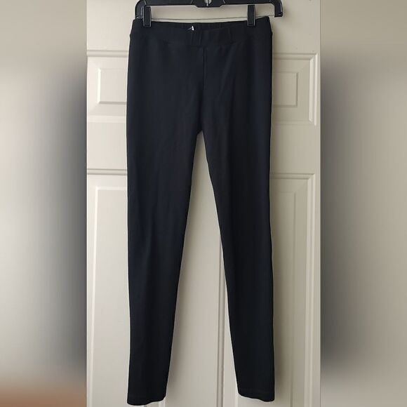 VINCE Women's Black Pull-On Black Leggings {Stitching Down Back Legs} Size M - Picture 1 of 7